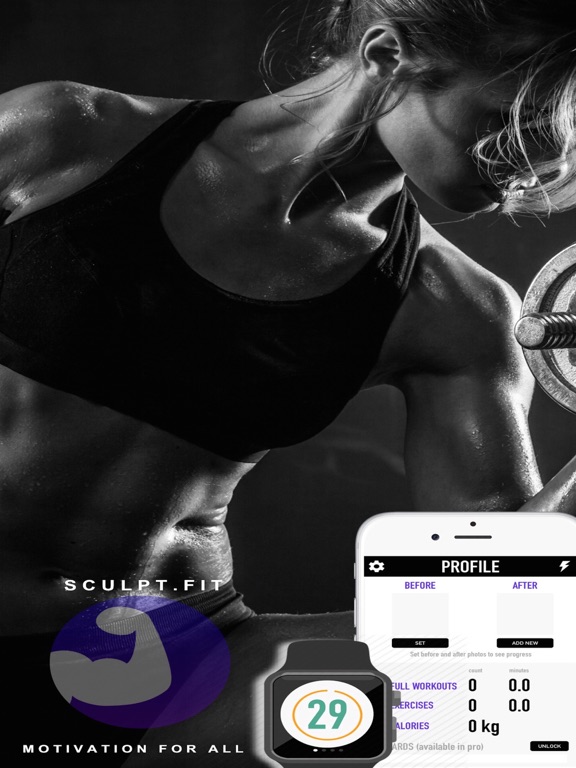 Screenshots of Sculpt Fitness - Free Bodybuilding Workout Challenge for Christmas by Sculpt.Fit for iPad
