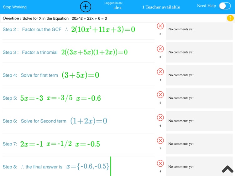 LiveMath Student screenshot-3