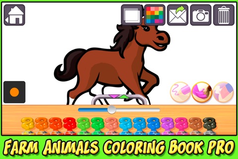 Farm Animals Coloring Book Pro - The creative free paint and color animal how to draw app for kids and toddlers screenshot 3