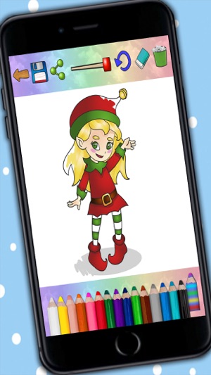 Christmas Coloring Book Pages – Paint & 