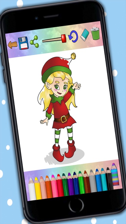 Christmas Coloring Book Pages – Paint & Draw