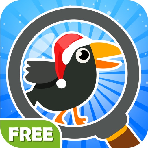 Find The Crow Winter HD FREE - hidden objects game for smart and attentive Icon