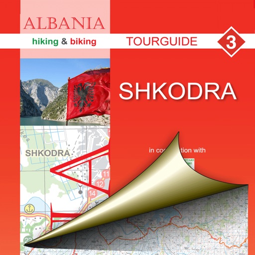 Shkodra. Tourist map.