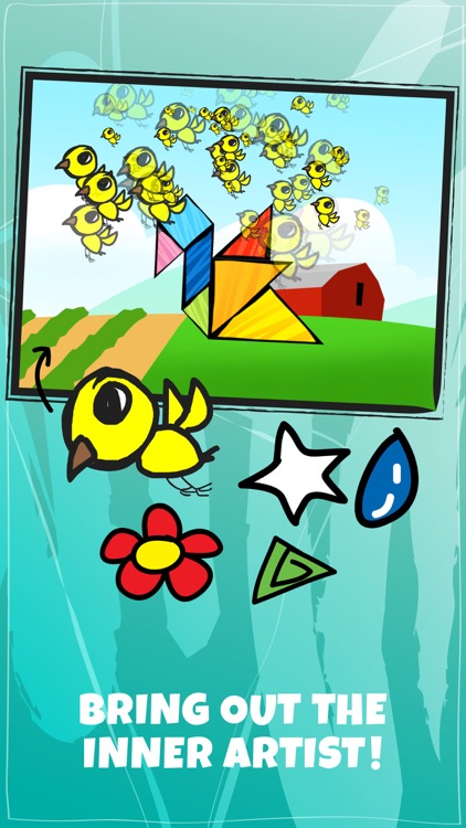 Kids Doodle & Discover: Birds, Cartoon Tangram Building Blocks screenshot-3