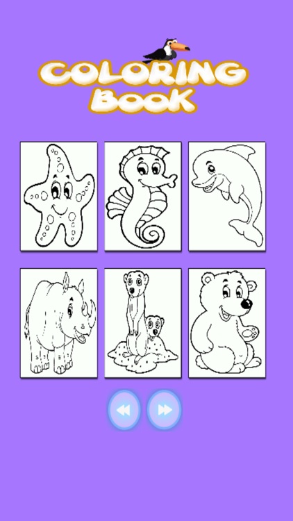 Kids Coloring Book - Cute Animals 3