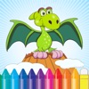 Icon Dinosaur Coloring Book for Kids and Preschool Toddler