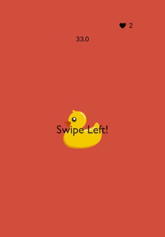 The Duck Swipe App - How many times can you swipe the duck? screenshot 2