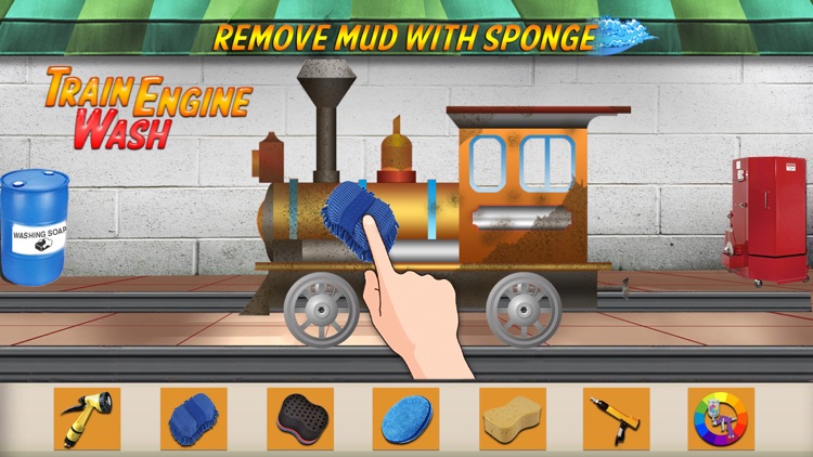 Train Engine Wash : Toddler Train Sim