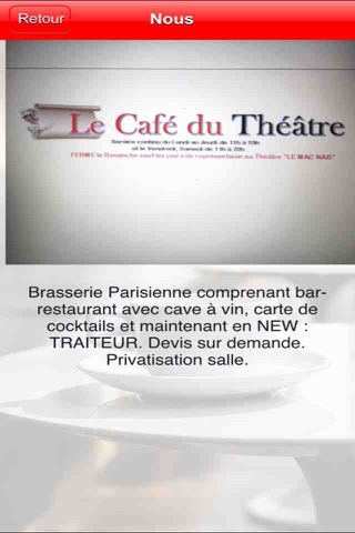 Le Café du Théâtre screenshot 3