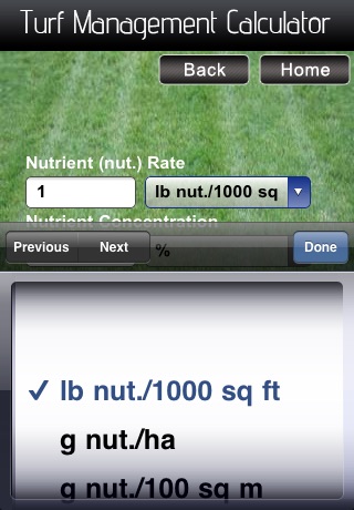 Turfgrass Management Calculator screenshot 4