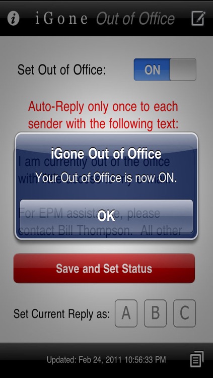 iGone Out of Office (Outlook Web Access)