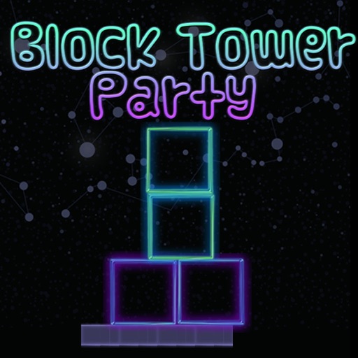 Block tower party - Builder equilibrium pile up glass Icon