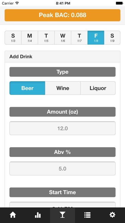 BAC Tracker
