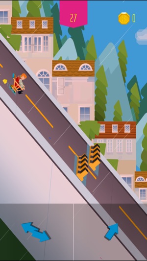 Mountain Hill Rush Racing In Down Town - Free Longboard Game(圖2)-速報App