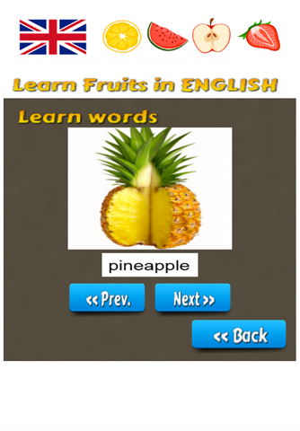 Learn Fruits in English Language screenshot 4