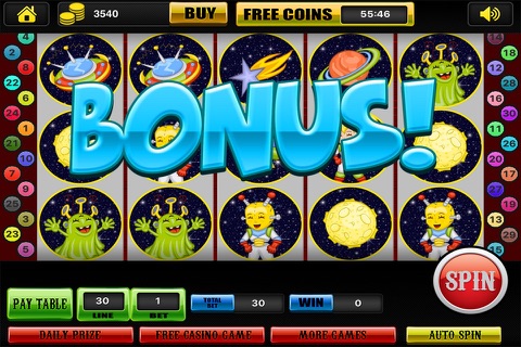 Alien's World of Slots FREE - Play Fun Casino Vegas Games, Spin & Win! screenshot 4