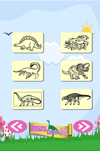 Dinosaurs Coloring Book - magic finger for kid games screenshot 3
