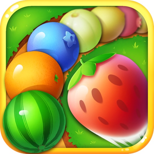 Crazy Fruits Match Down iOS App