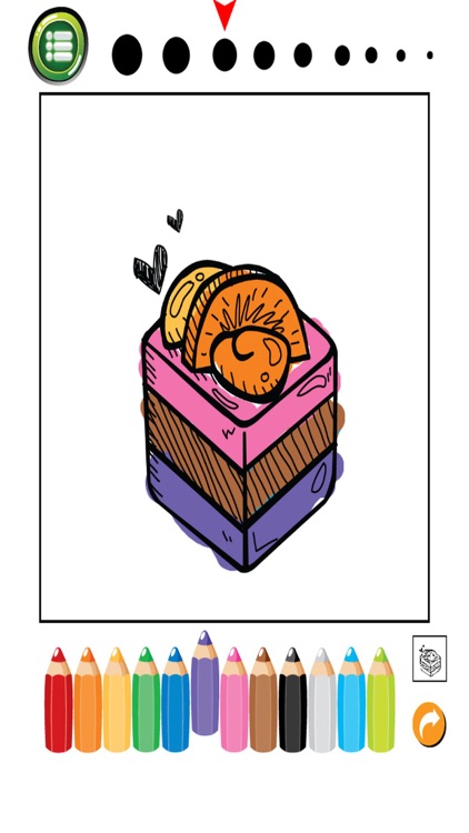 Happy Cake Coloring Book : Free For Toddler And Kids!