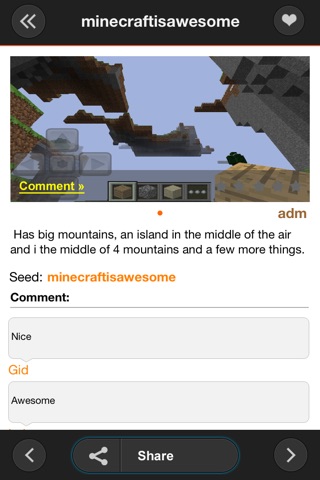 Seeds & Furniture for Minecraft: MCPedia Gamer Community! Ad-Free screenshot 4