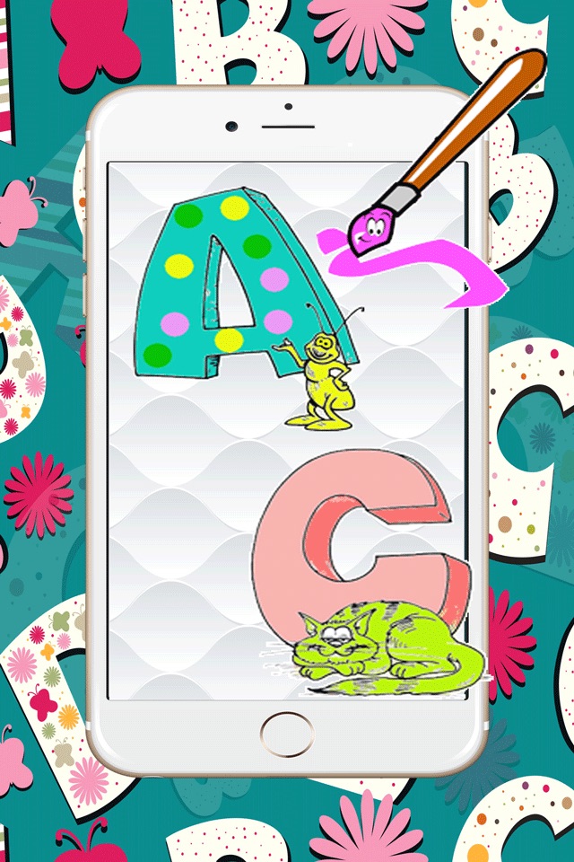 abc art pad:Learn to painting and drawing coloring pages printable for kids free screenshot 2