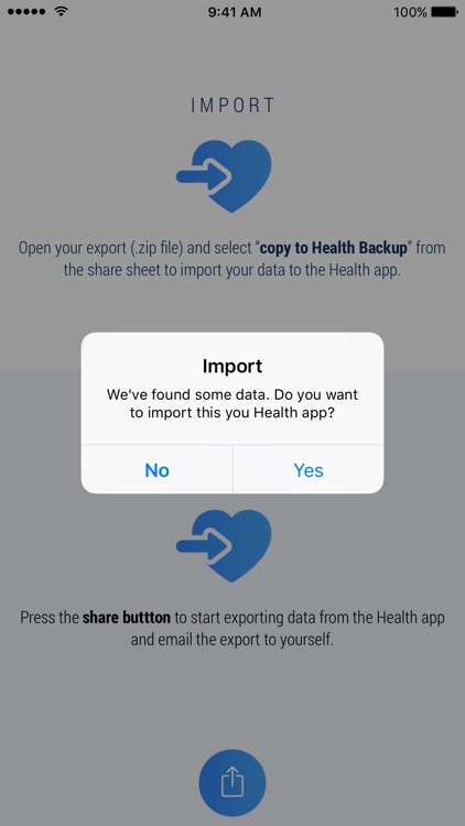 Health Backup - Export & Import Health Data screenshot-3