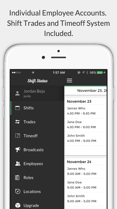 Shift Status - Business Scheduling