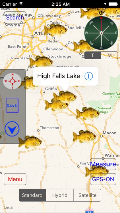 Georgia: Fishing Lakes