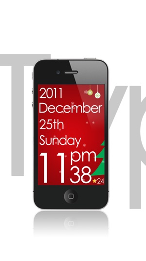 TypoDesignClock - for iPhone and iPod to