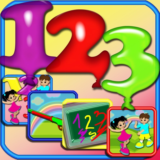 123 Fun Counting Preschool Learning Experience All In One Games Collection icon