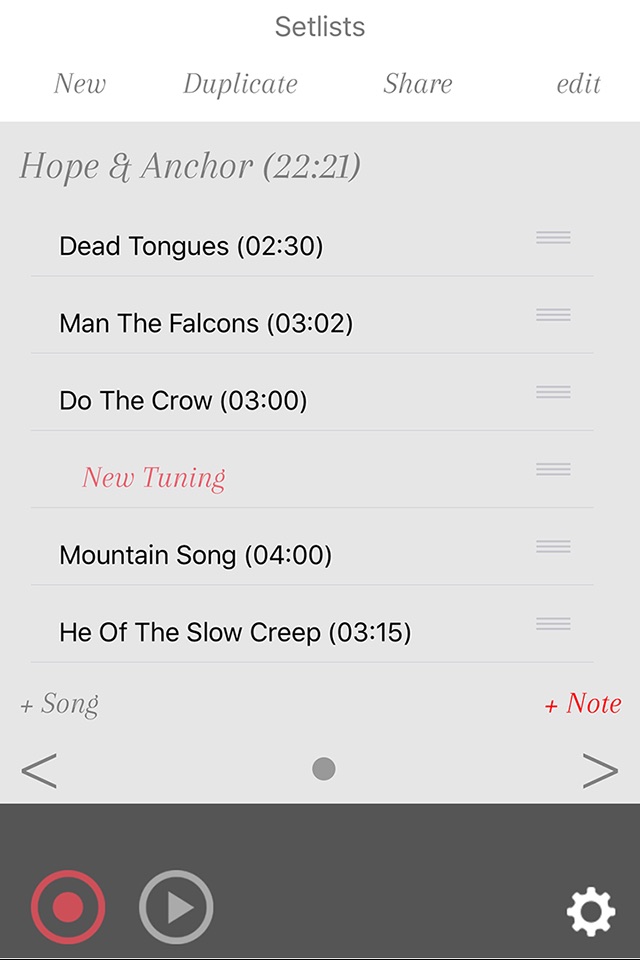 SetBoss - Manage your band's setlists and create multi-track demo ideas. screenshot 2