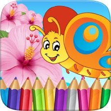 Activities of Butterfly Fairy and Bugs Coloring Book Drawing for Kid Games