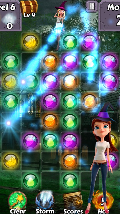 Bubble Girl Soda Witch - Pop the yummy gem candy and easy shooter puzzle screenshot-3