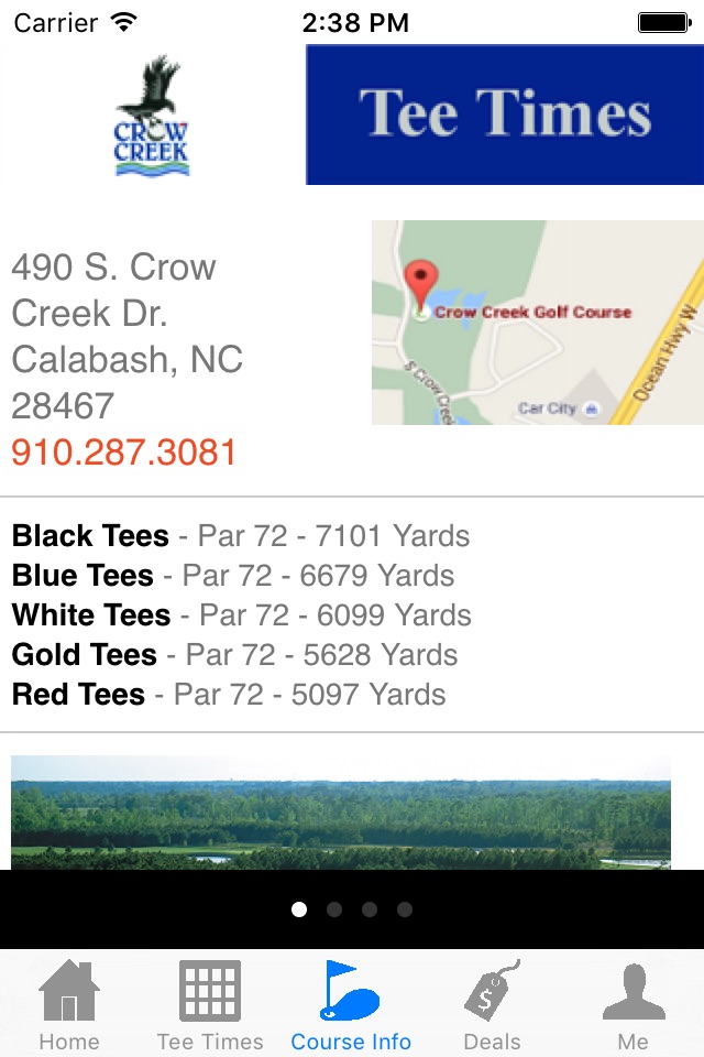 Crow Creek Golf Tee Times screenshot 3