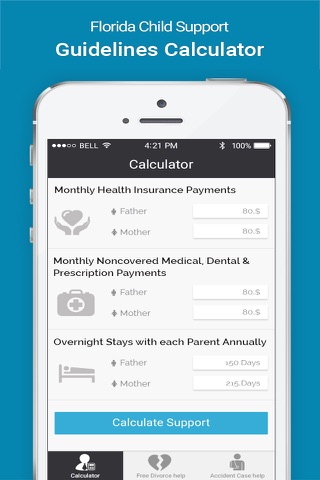 Florida Child Support Calculator & Free Legal Consult screenshot 2