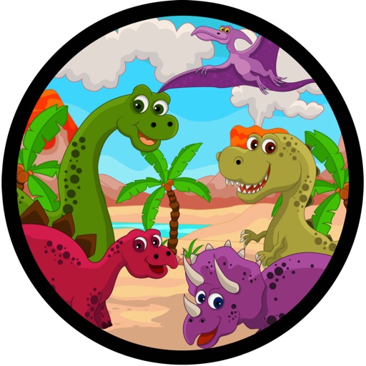 Learn English Via Jurassic Park Era Dinosaur Names Games for Kids icon