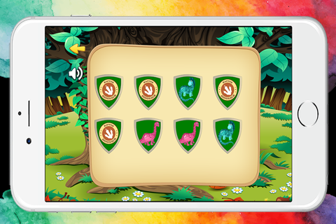 Dinosaur Photo Matching Card game for Preschool Free screenshot 2