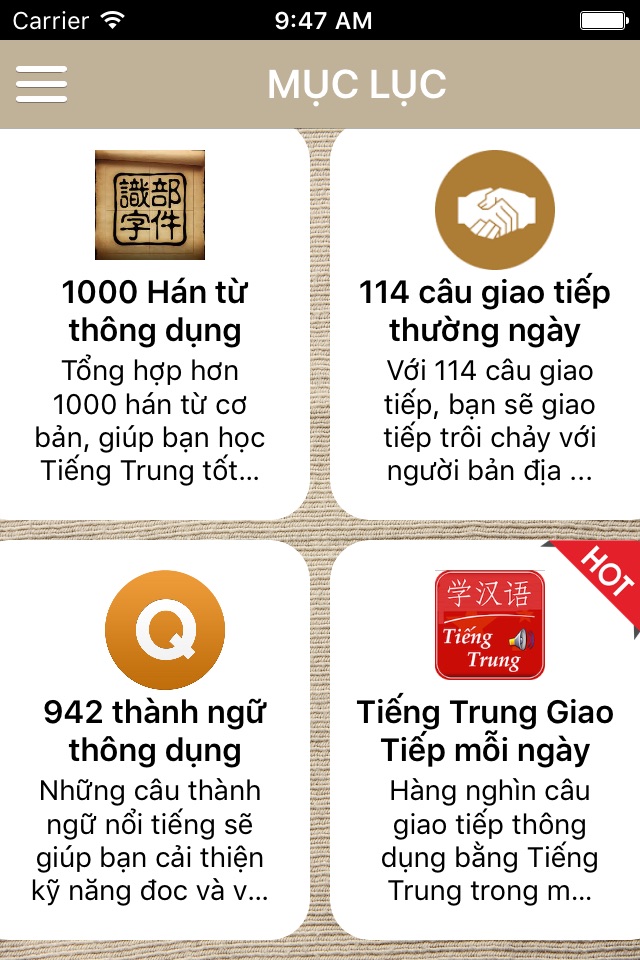 Sổ tay Tiếng Trung - Hán từ, ngữ pháp, thành ngữ thông dụng hàng ngày screenshot 3