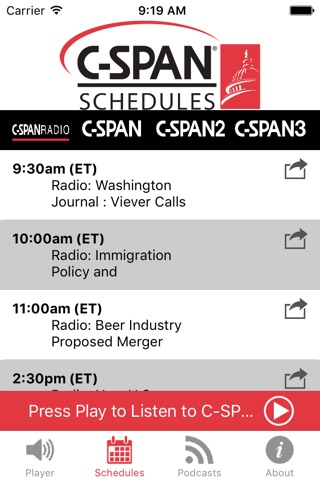 C-SPAN RADIO screenshot 2