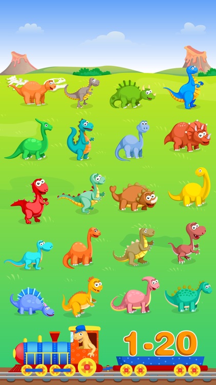 Dinosaur Number Train - Jurassic Dino Educational Game & Fun Activity to Help Kids and Toddlers Learn Numbers