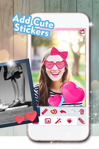 Valentine's Day Edition of Love Photo Frames with Cute Stickers and Camera Effects screenshot 2