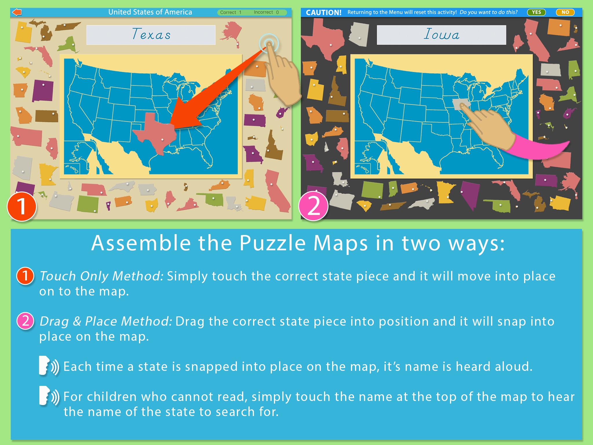 United States Of America LITE - A Montessori Approach To Geography screenshot 4