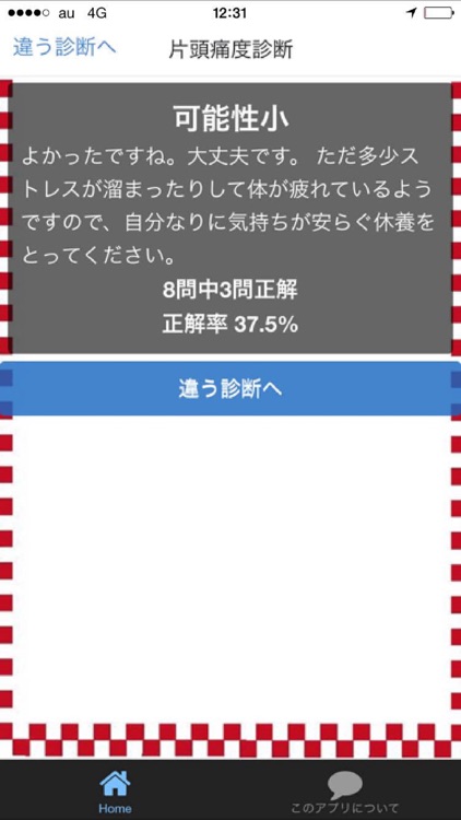 セルフ診断　片頭痛？自己診断