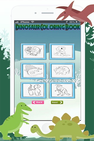 Easy Dinosaur Coloring Book screenshot 2