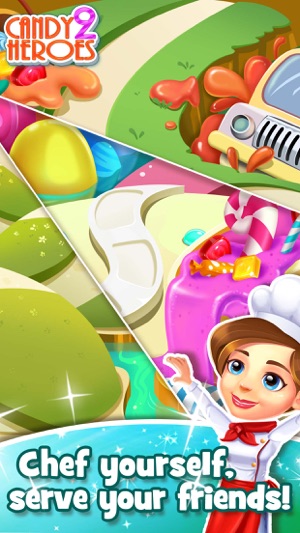 Candy Heroes 2 - Match kendall sugar and swipe cookie to hit(圖3)-速報App