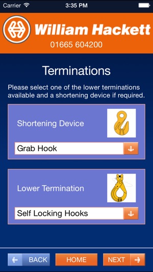 WHC Sling Calculator