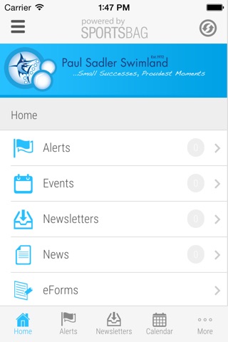 Paul Sadler Swimland - Sportsbag screenshot 2