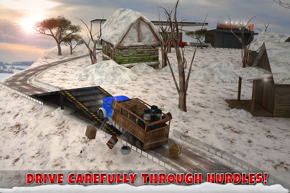 Winter Highway Truck Driver Rush 3D Simulator screenshot 4