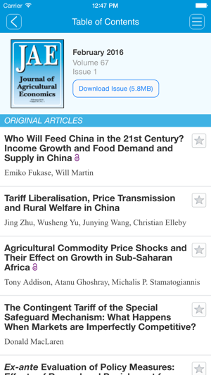 Journal of Agricultural Economics(圖5)-速報App