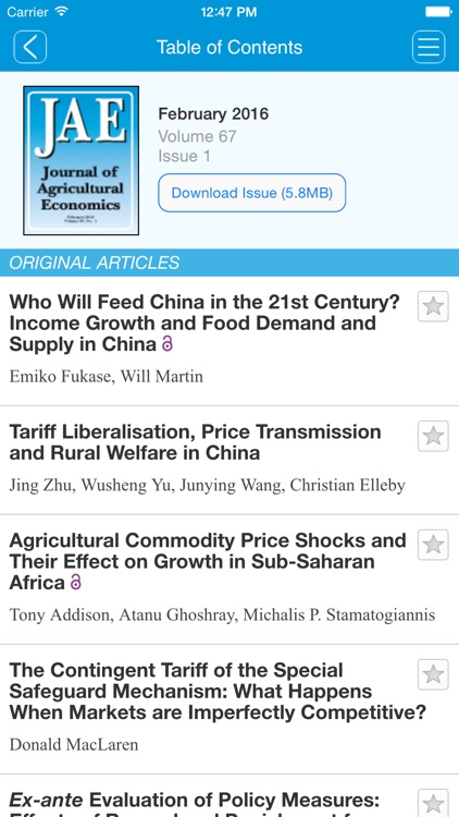 Journal of Agricultural Economics screenshot-4